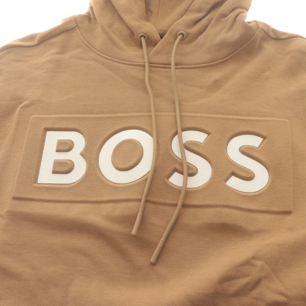 ■ BOSS Hugo Boss Hoodie Sweatshirt Long Sleeve Top Hoody Sweatshirt Men's M Brown With Accessories Unused