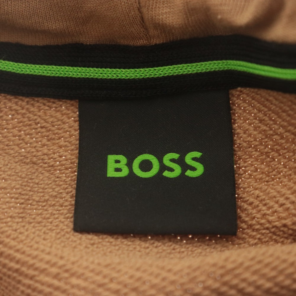 ■ BOSS Hugo Boss Hoodie Sweatshirt Long Sleeve Top Hoody Sweatshirt Men's M Brown With Accessories Unused