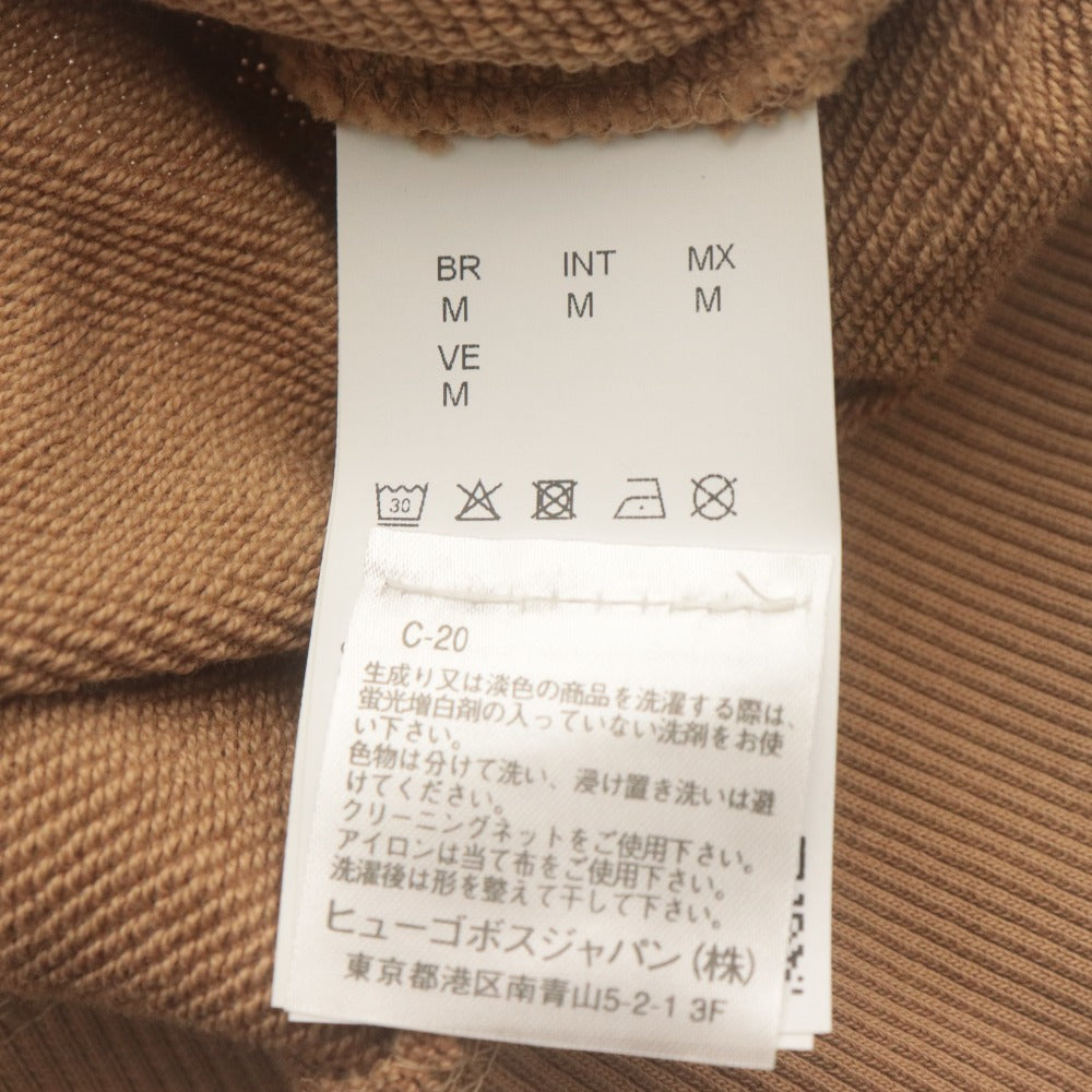 ■ BOSS Hugo Boss Hoodie Sweatshirt Long Sleeve Top Hoody Sweatshirt Men's M Brown With Accessories Unused