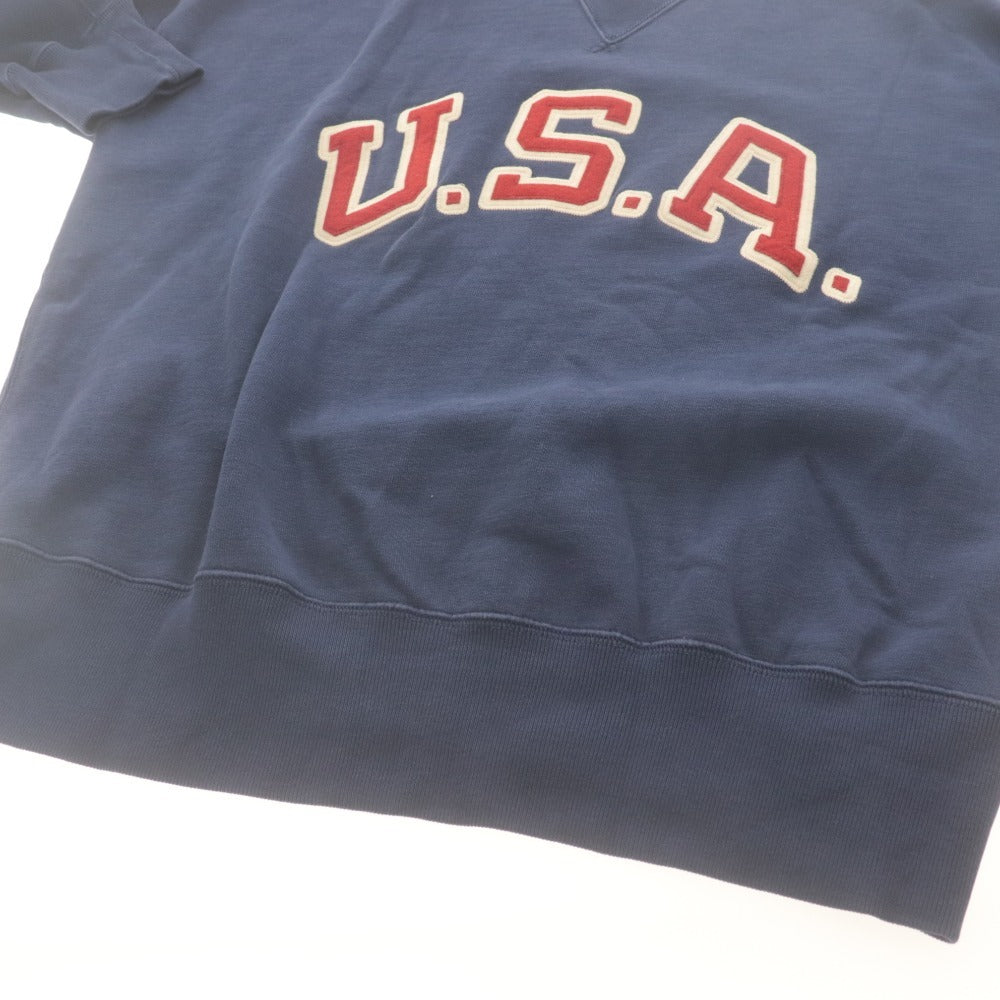 ■ POLO RALPH LAUREN Polo Ralph Lauren Sweatshirt Long Sleeve Top Patch Men's M Navy With Accessories Unused