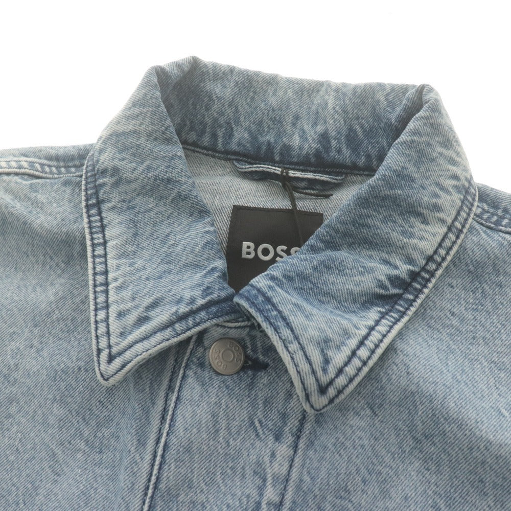 ■ BOSS Hugo Boss Jacket, G-Jean, Long Sleeve Outerwear, Denim, Cotton, Men's M, Blue, with Accessories, Unused