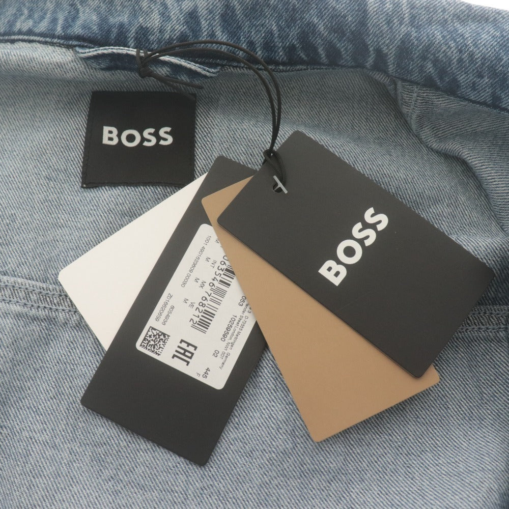 ■ BOSS Hugo Boss Jacket, G-Jean, Long Sleeve Outerwear, Denim, Cotton, Men's M, Blue, with Accessories, Unused