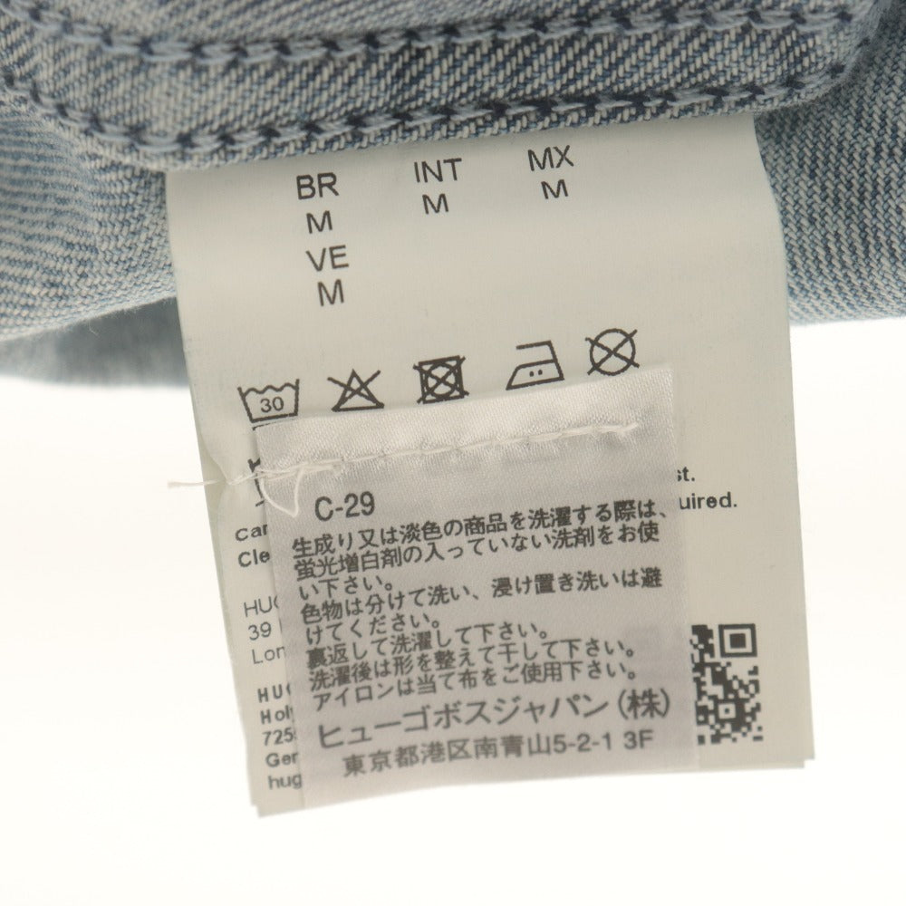 ■ BOSS Hugo Boss Jacket, G-Jean, Long Sleeve Outerwear, Denim, Cotton, Men's M, Blue, with Accessories, Unused