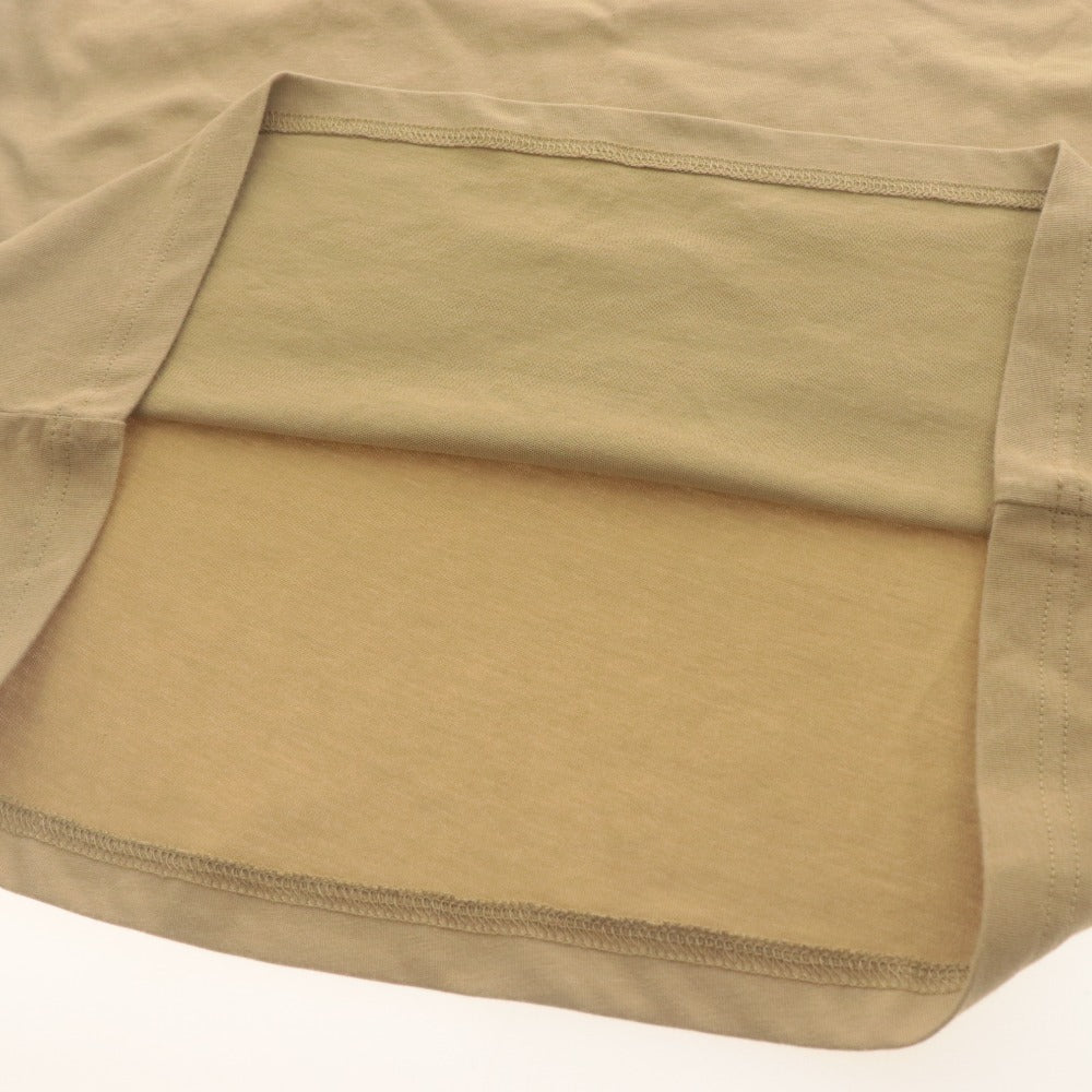 ■ THE NORTH FACE Short Sleeve T-Shirt Top Pocket Logo Embroidery Men's L Beige