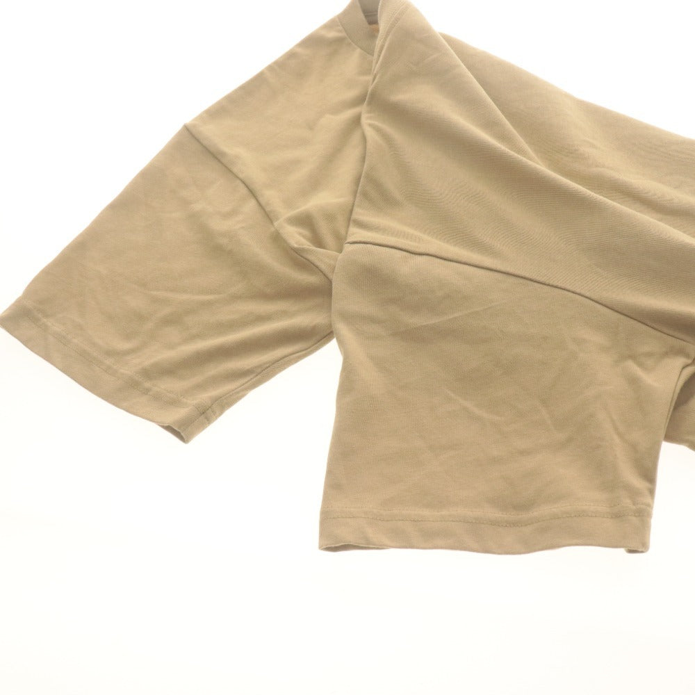 ■ THE NORTH FACE Short Sleeve T-Shirt Top Pocket Logo Embroidery Men's L Beige