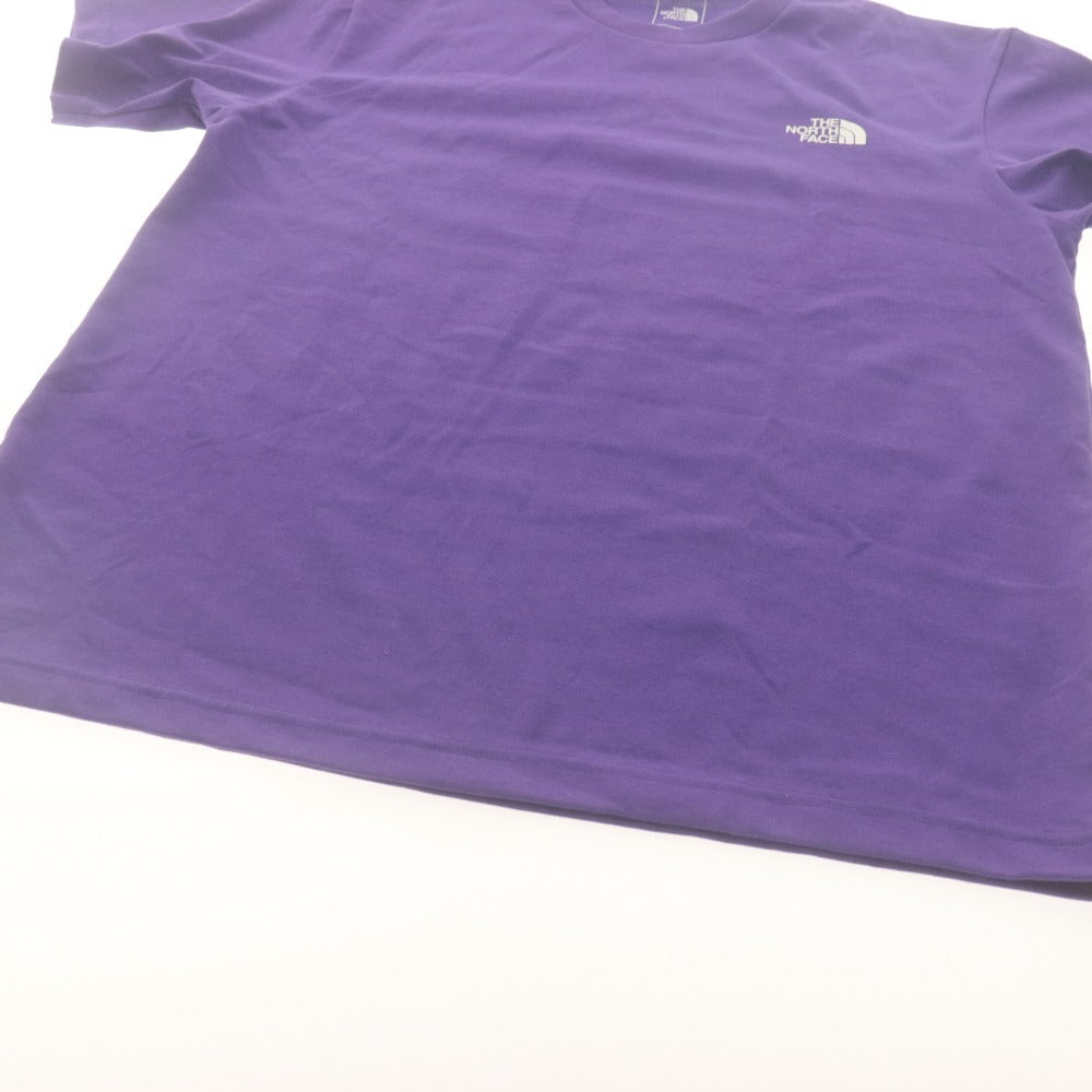 ■ THE NORTH FACE ノースフェイス Tシャツ 半袖 トップス S/S Nuptse Tee ロゴプリント メンズ L パープル タグ付き