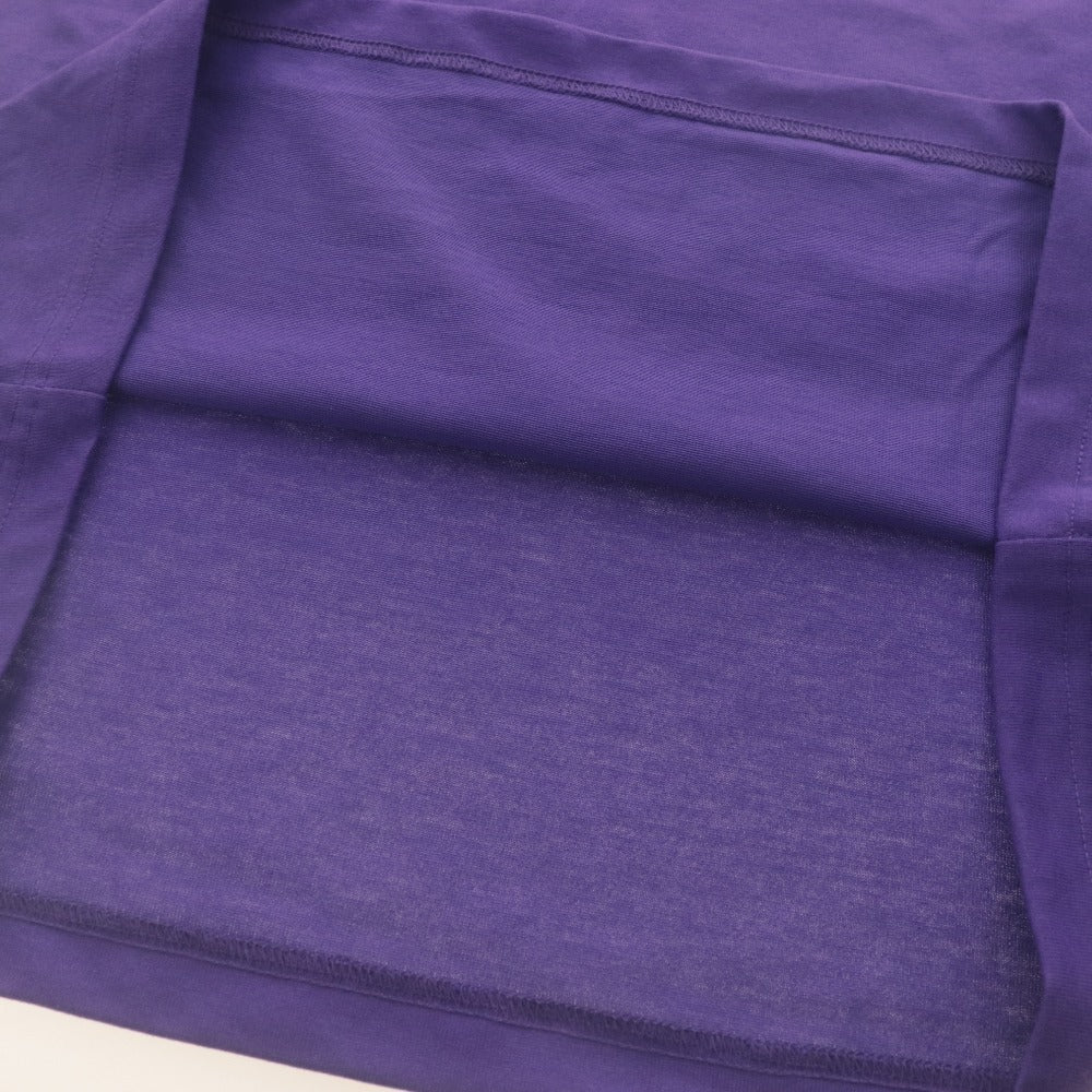 ■ THE NORTH FACE ノースフェイス Tシャツ 半袖 トップス S/S Nuptse Tee ロゴプリント メンズ L パープル タグ付き