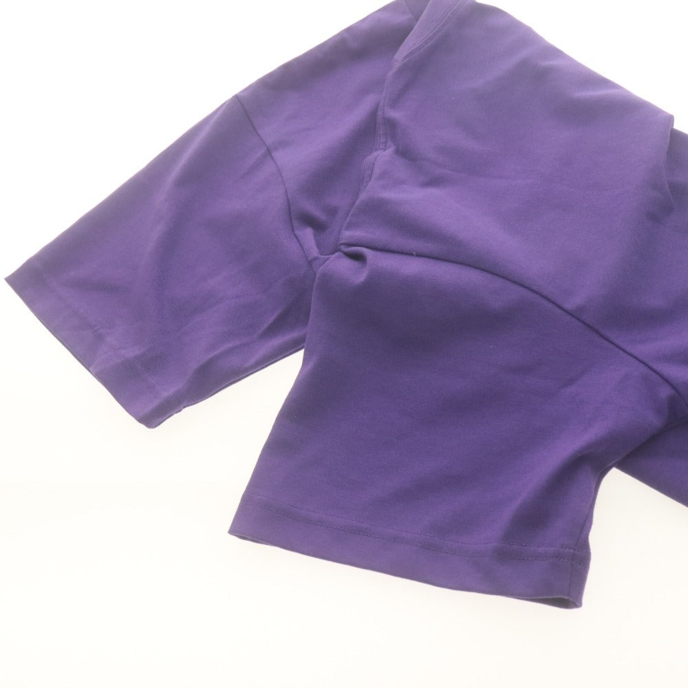 ■ THE NORTH FACE ノースフェイス Tシャツ 半袖 トップス S/S Nuptse Tee ロゴプリント メンズ L パープル タグ付き