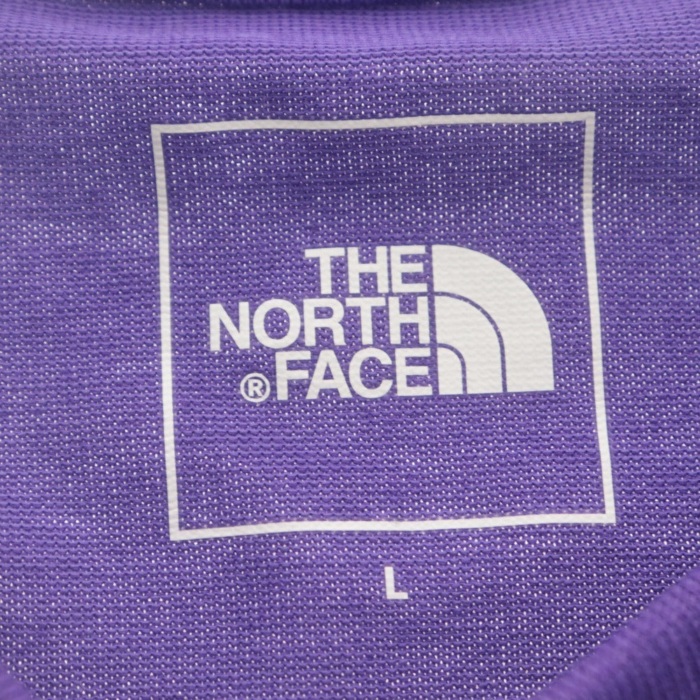 ■ THE NORTH FACE ノースフェイス Tシャツ 半袖 トップス S/S Nuptse Tee ロゴプリント メンズ L パープル タグ付き