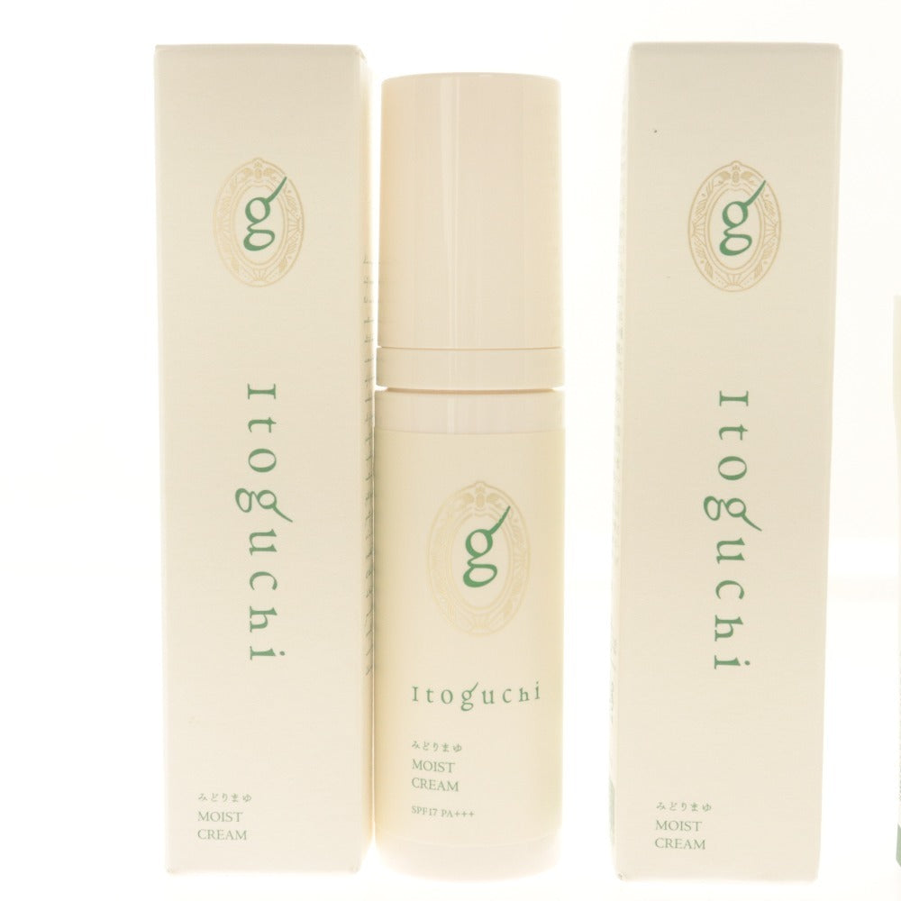 ■ Itoguchi Sunscreen Cream 4-Piece Set - Midorimayu Silky Touch UV 30g, Moist Cream 40g (with boxes, unused)
