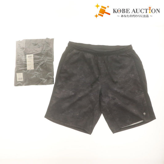 ■ SUKALA Yoga Wear Setup: T-shirt, Half Pants, Men's L, Gray/Black, With Bag
