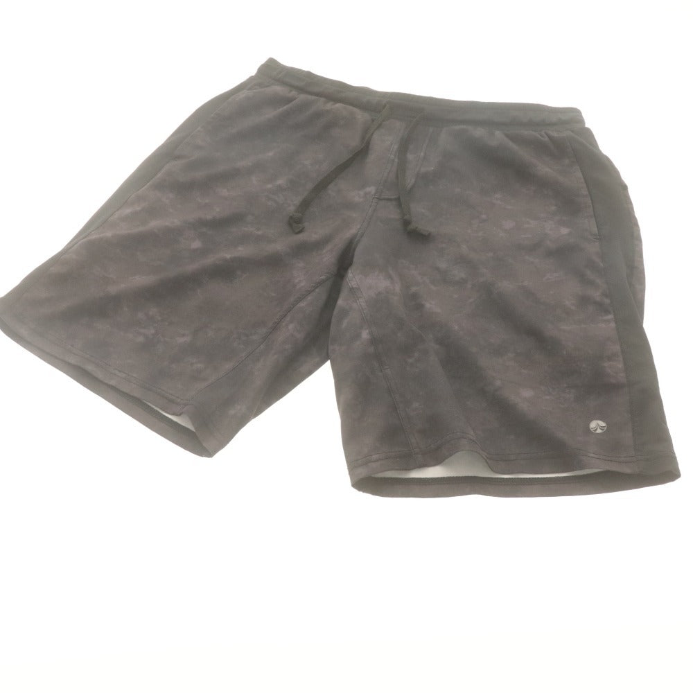 ■ SUKALA Yoga Wear Setup: T-shirt, Half Pants, Men's L, Gray/Black, With Bag