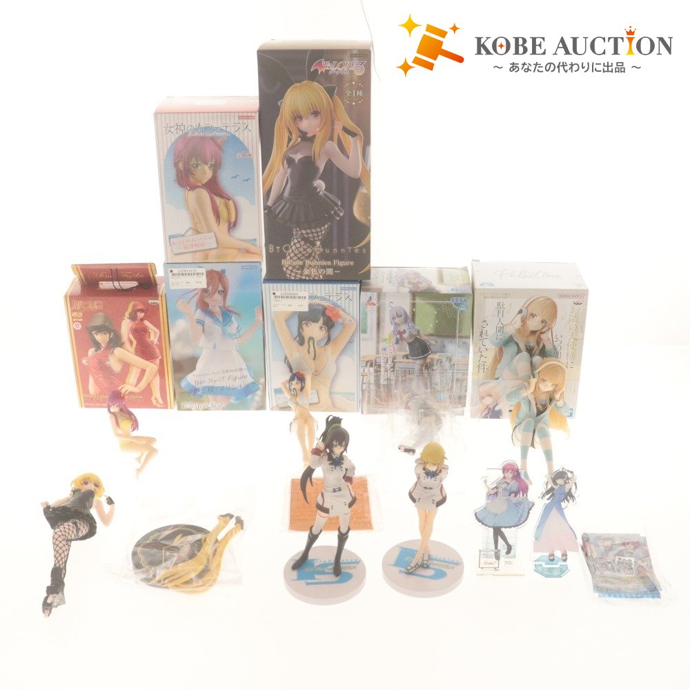 ■ Lupin the 3rd, Goddess Cafe Terrace, etc. Figures, Acrylic Stands, Cards - 15-piece set, bulk sale, includes items with boxes, includes unused items