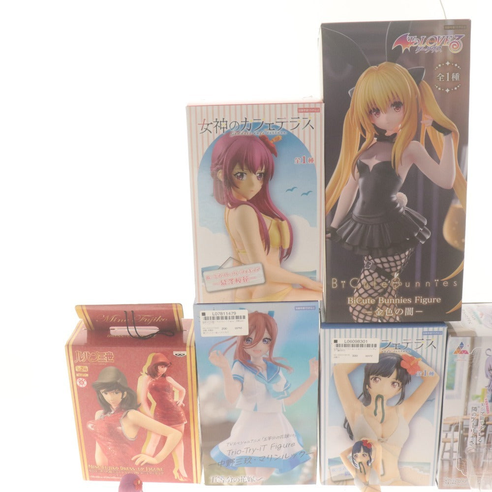■ Lupin the 3rd, Goddess Cafe Terrace, etc. Figures, Acrylic Stands, Cards - 15-piece set, bulk sale, includes items with boxes, includes unused items