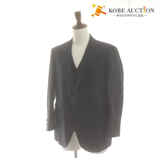 ■ Ermenegildo Zegna Jacket & Vest 2-Piece Set, Tropical Atelier Made, Men's, Navy