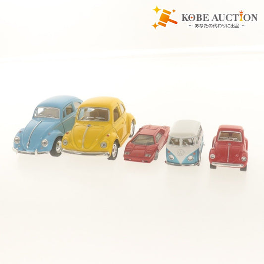■ Tomica, Kinsfun, etc. Die-cast and Pull-back Car 5-Piece Set Bulk Sale: Lamborghini Countach 25th, Volkswagen, etc.
