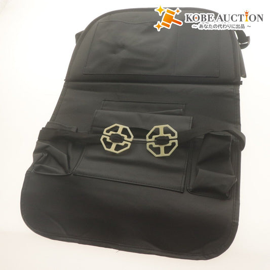 ■ Universal Seat Back Pocket Car Interior Storage Case Small Item Organizer Dirt Protection Kick Guard Black 64cm Unused (Stains Present)