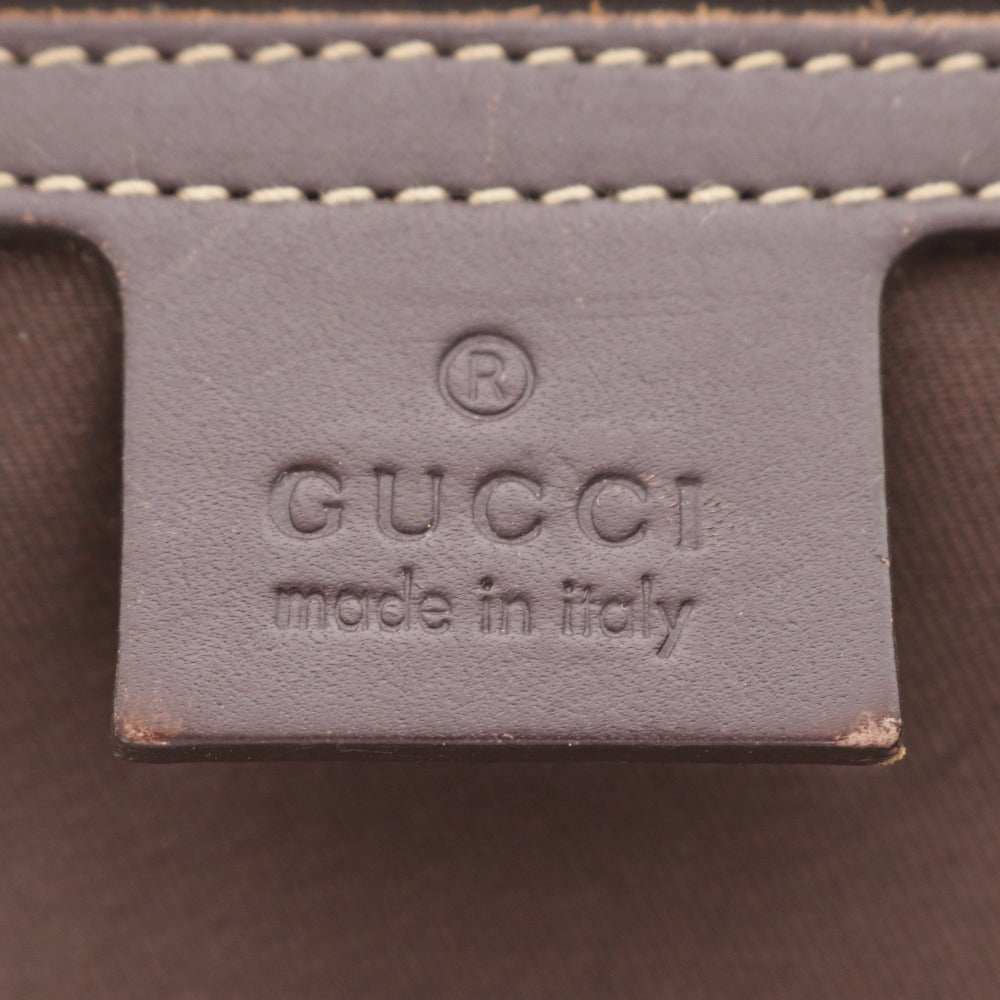 ■ Gucci Business Bag GG Supreme 201480 Bag Made in Italy Gold hardware Double zipper Open pocket Men's Beige