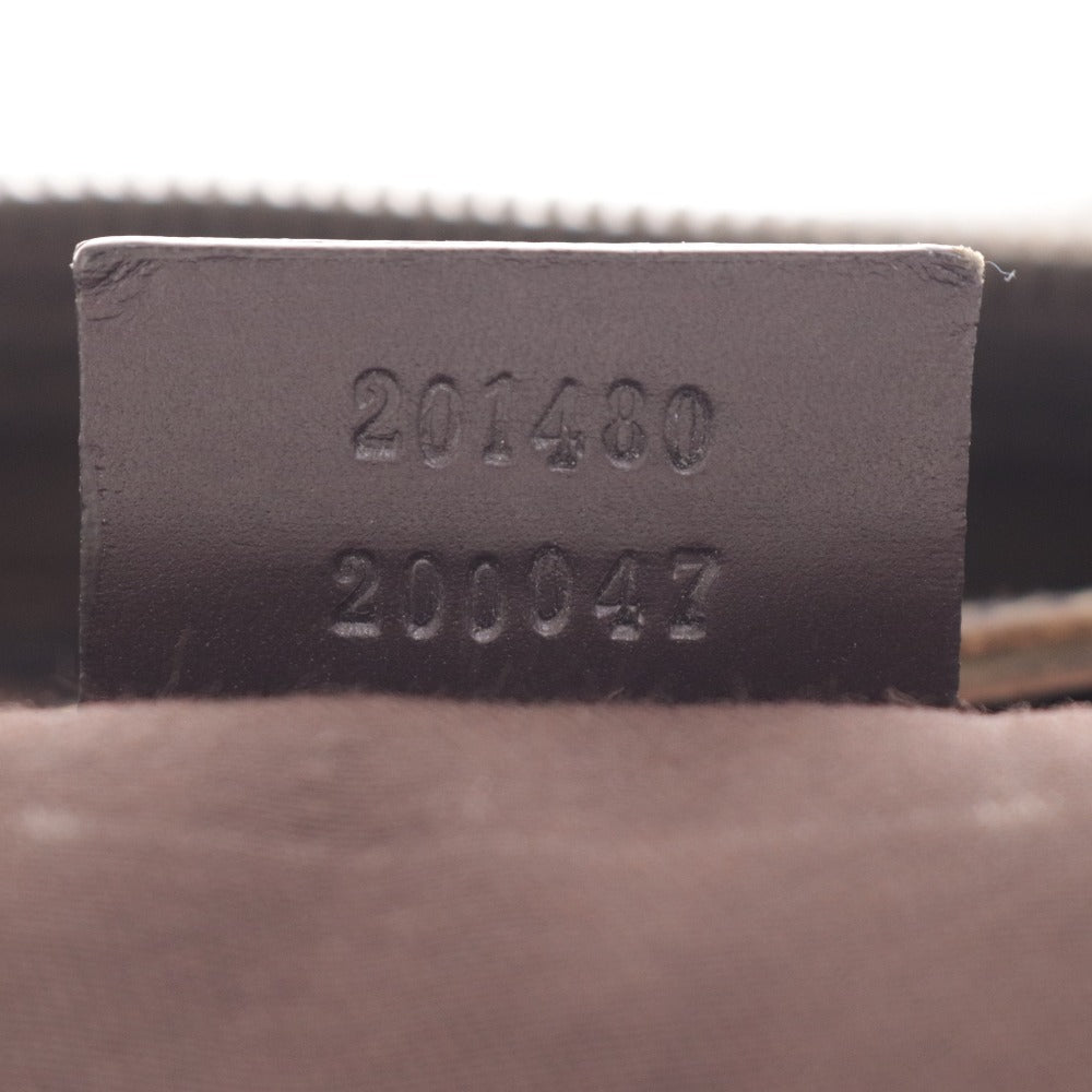 ■ Gucci Business Bag GG Supreme 201480 Bag Made in Italy Gold hardware Double zipper Open pocket Men's Beige