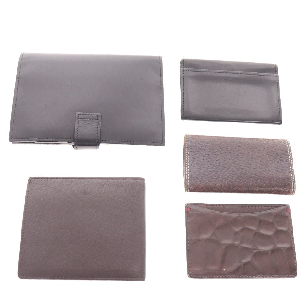 ■ ポール・スミス ミッシェルクラン 小物 5点セット まとめ売り 手帳ケース キーケース 名刺入れ 定期券入れ 財布 ブラック ブラウン