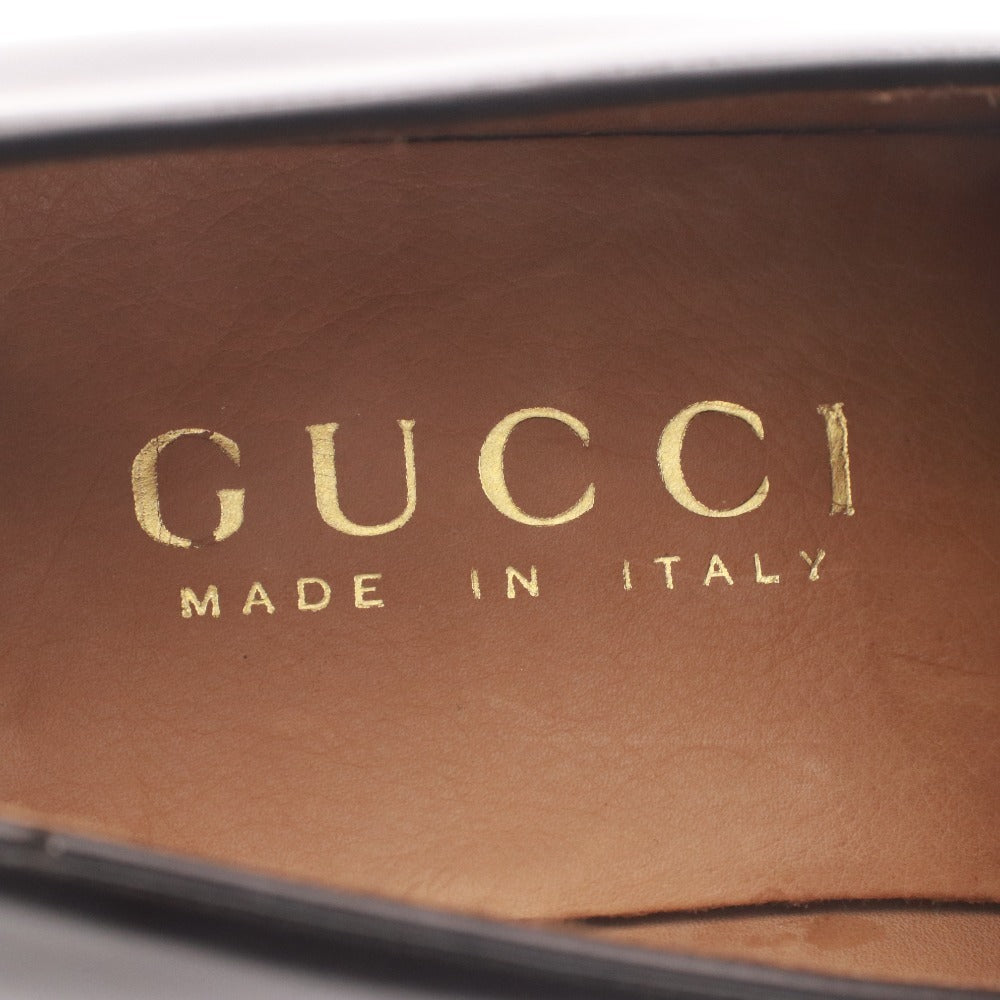 ■ グッチ GUCCI ホースビットローファー 110-0214 靴 革 金具 メンズ 8 1/2（27～27.5cm相当）ワイン ダークブラウン 付属品付き