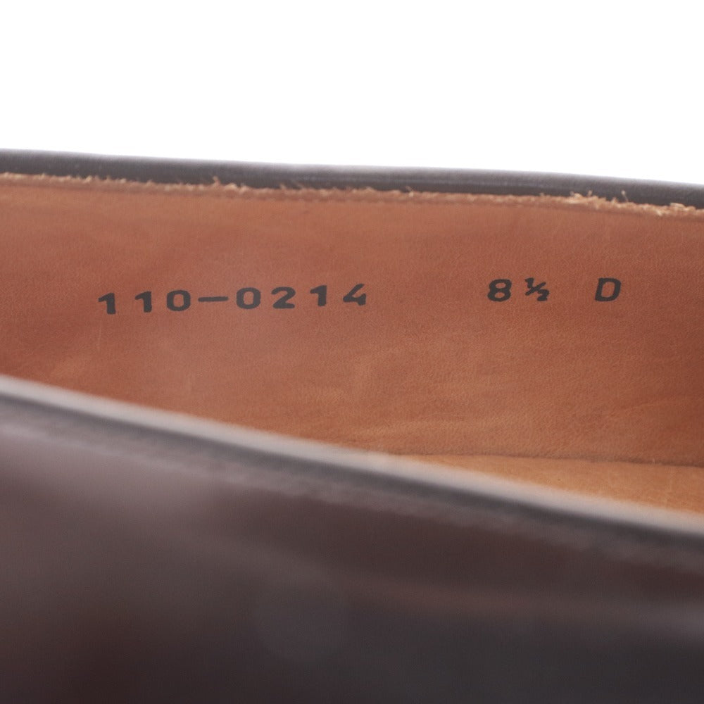 ■ グッチ GUCCI ホースビットローファー 110-0214 靴 革 金具 メンズ 8 1/2（27～27.5cm相当）ワイン ダークブラウン 付属品付き