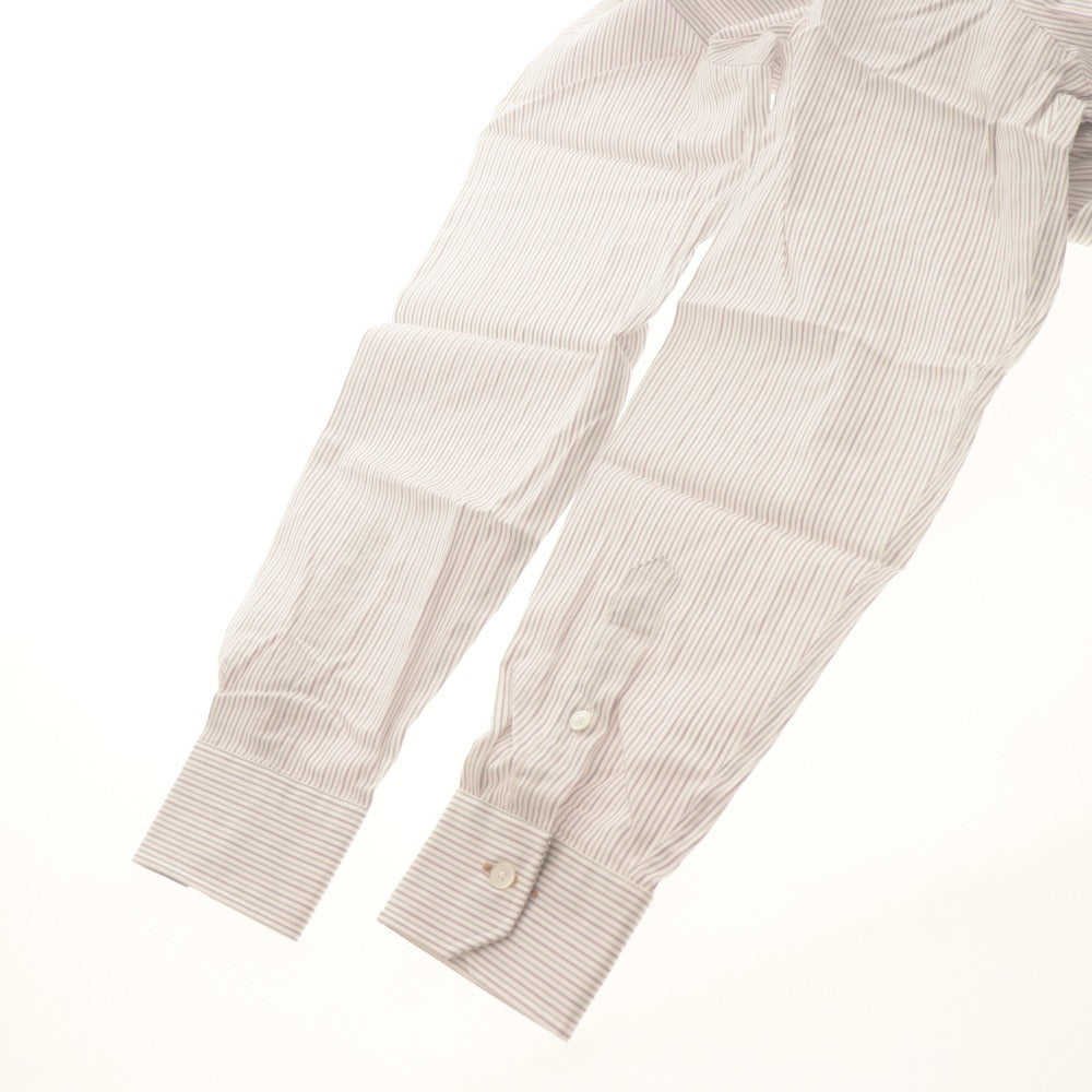 ■ Paul Smith ポールスミス ワイシャツ ドレスシャツ 長袖 トップス ストライプ コットン メンズ L パープル系 未使用