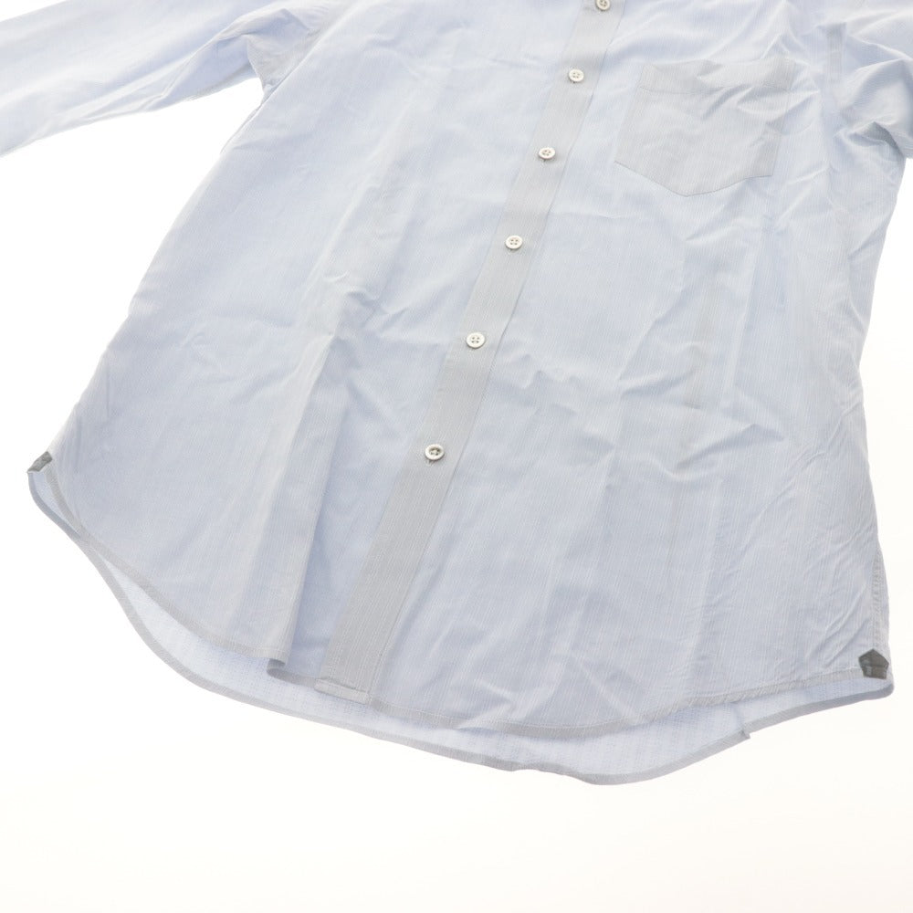 ■ Paul Smith ポールスミス ワイシャツ ドレスシャツ 長袖 トップス ストライプ コットン メンズ L ライトブルー 付属品付き