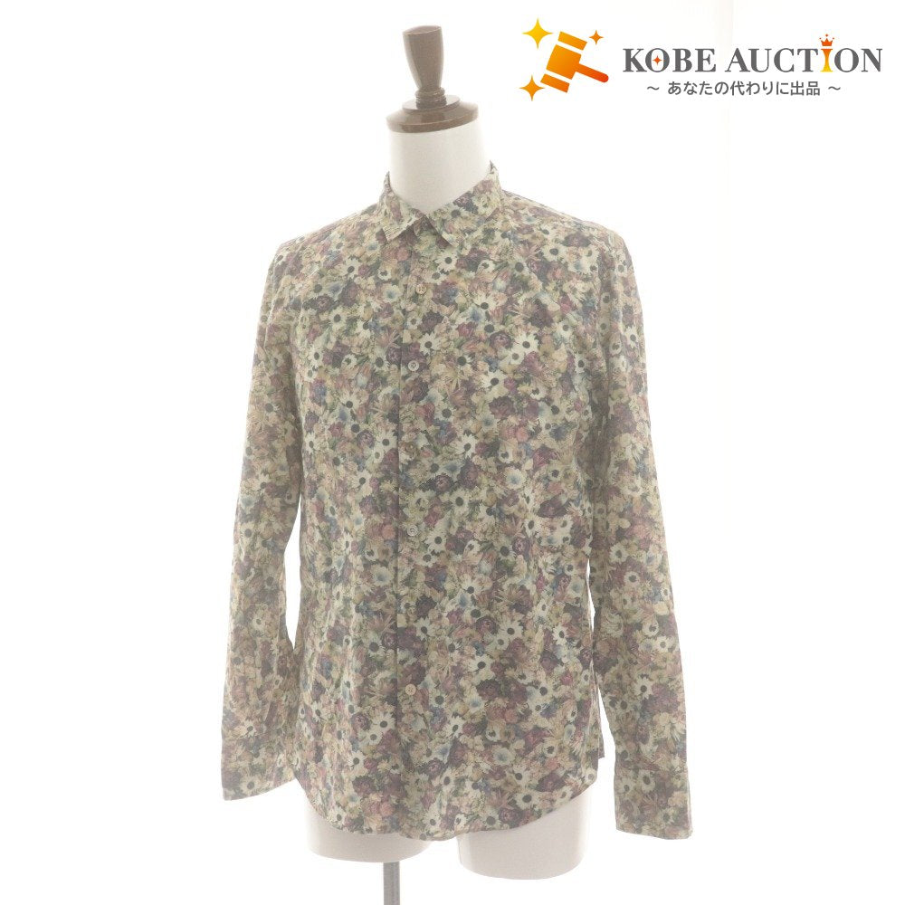 ■ Paul Smith ポールスミス シャツ カジュアルシャツ 長袖 トップス 花柄 コットン メンズ L マルチカラー