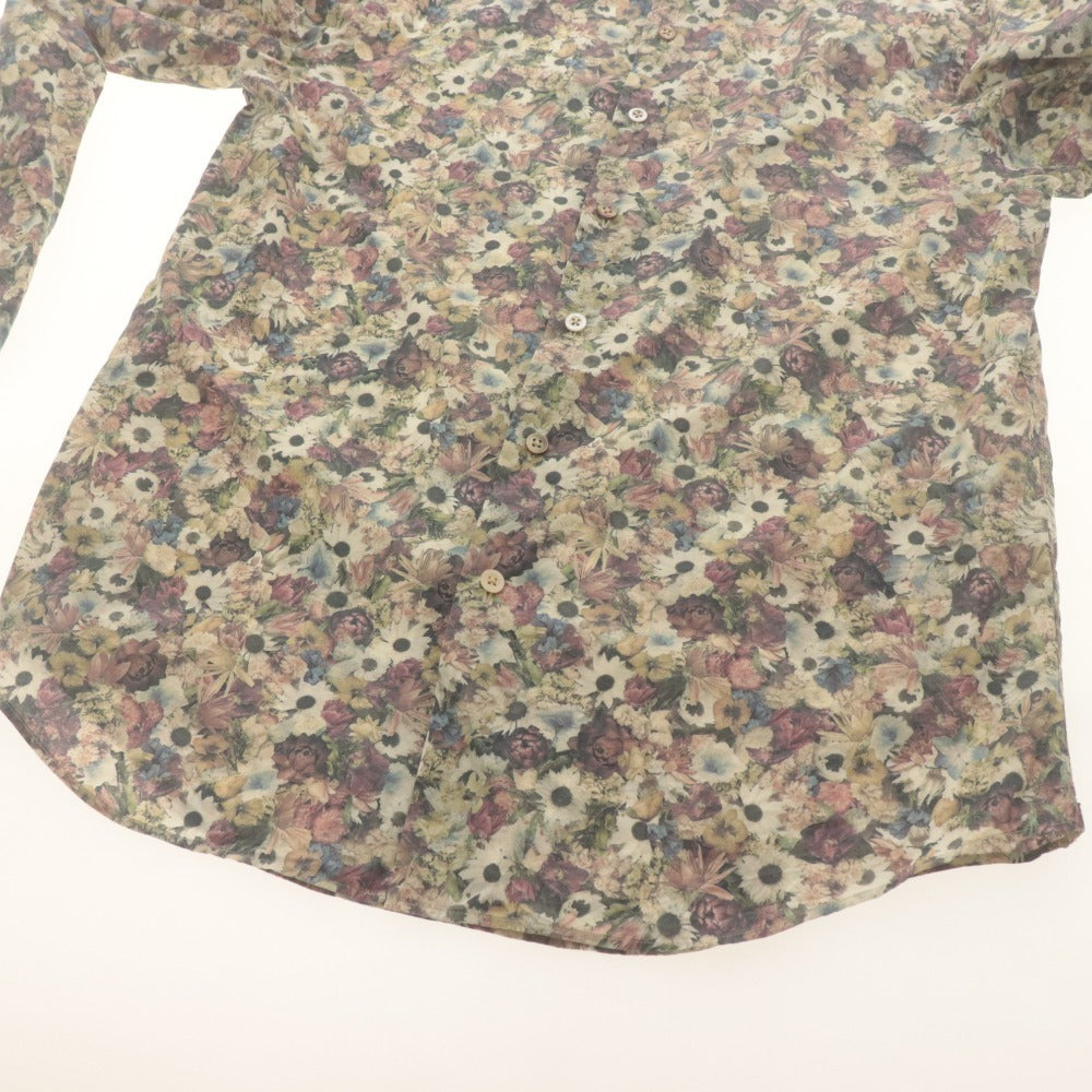 ■ Paul Smith ポールスミス シャツ カジュアルシャツ 長袖 トップス 花柄 コットン メンズ L マルチカラー