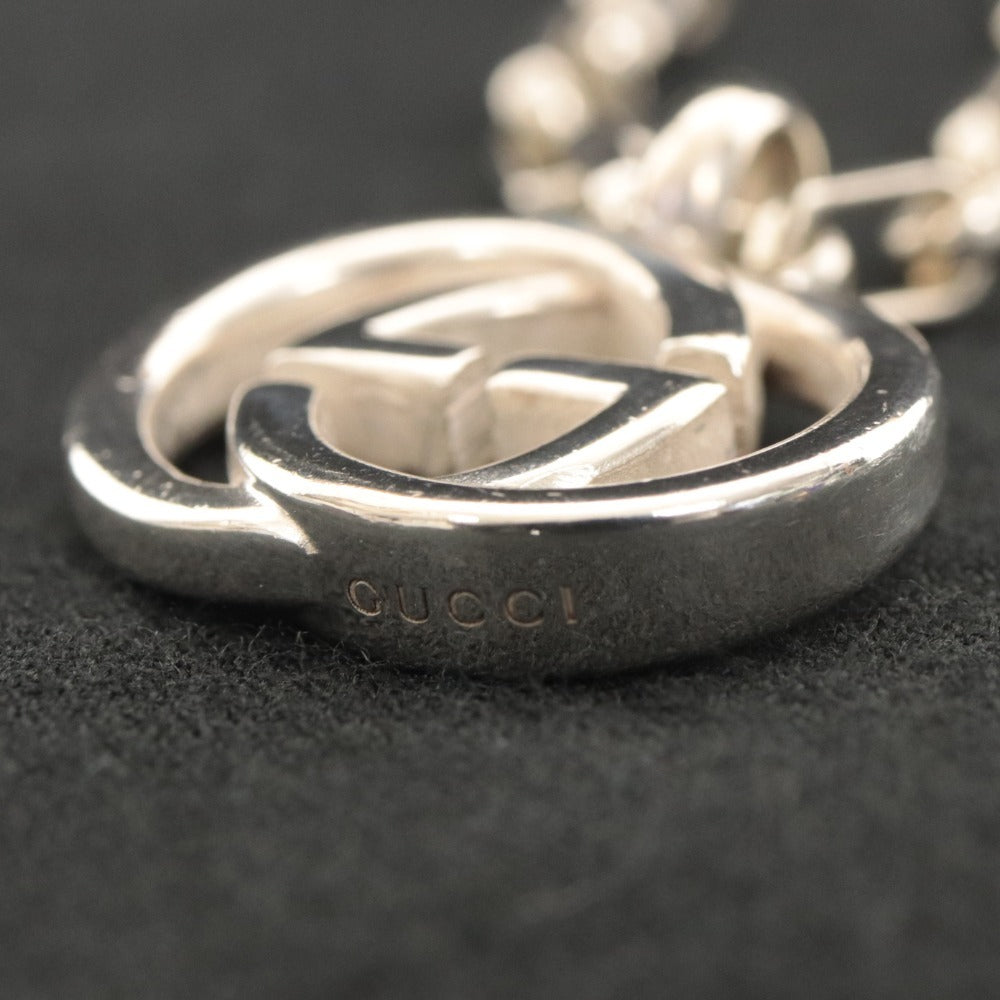 ■ GUCCI グッチ ネックレス アクセサリー インターロッキング G Ag925 メンズ レディース 22.6g シルバー付属品付き