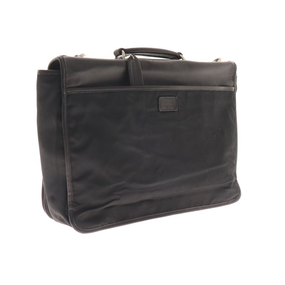 ■ Coach business bag briefcase shoulder bag leather men's black