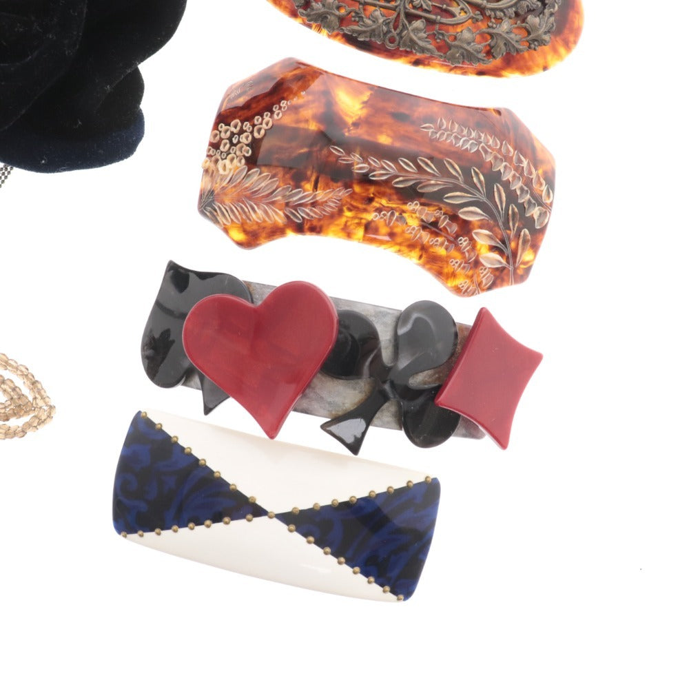 ■ コンプレックスビズ イマック 等 ヘアアクセサリー 8点セット まとめ売り スティック かんざし バレッタ レディース