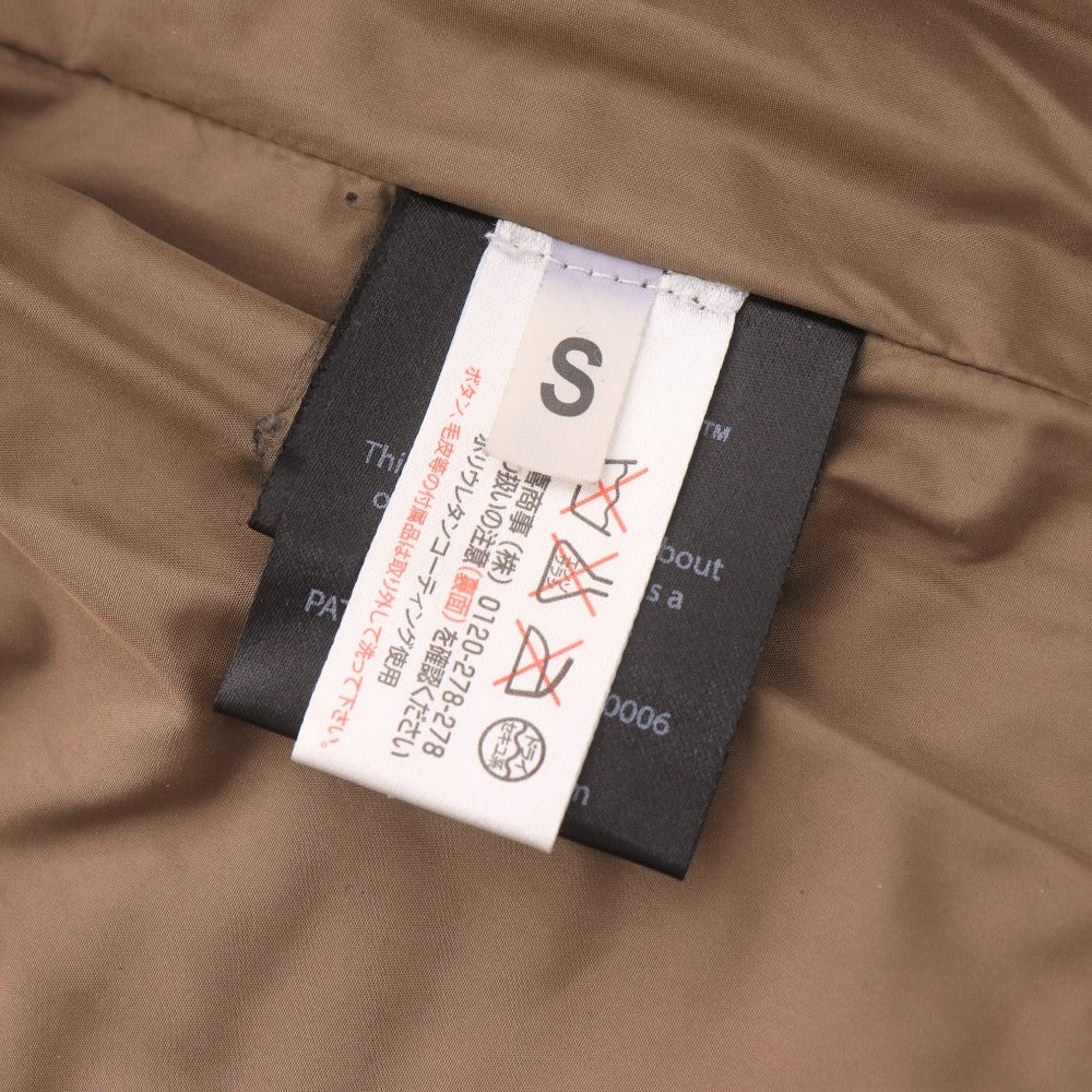 ■ バーク カーディガン ダッフルコート 長袖 ジャケット アウター フード 取り外し式 ボタン ロゴ イタリア製 レディース S ブラック