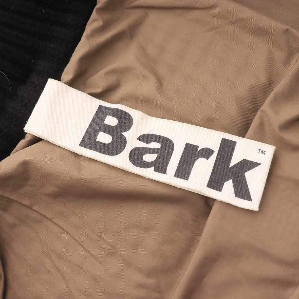 ■ バーク カーディガン ダッフルコート 長袖 ジャケット アウター フード 取り外し式 ボタン ロゴ イタリア製 レディース S ブラック