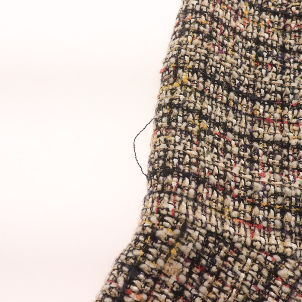 ■ ANAYI Women's Knee-Length Skirt, Bottoms, All-Over Print, Zipper, Made in Japan, Size 36, Beige