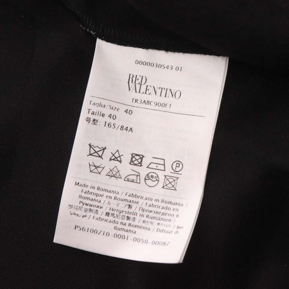 ■ RED VALENTINO レッドヴァレンティノ ボウタイジャケット 長袖 アウター 襟 レディース 40 ブラック