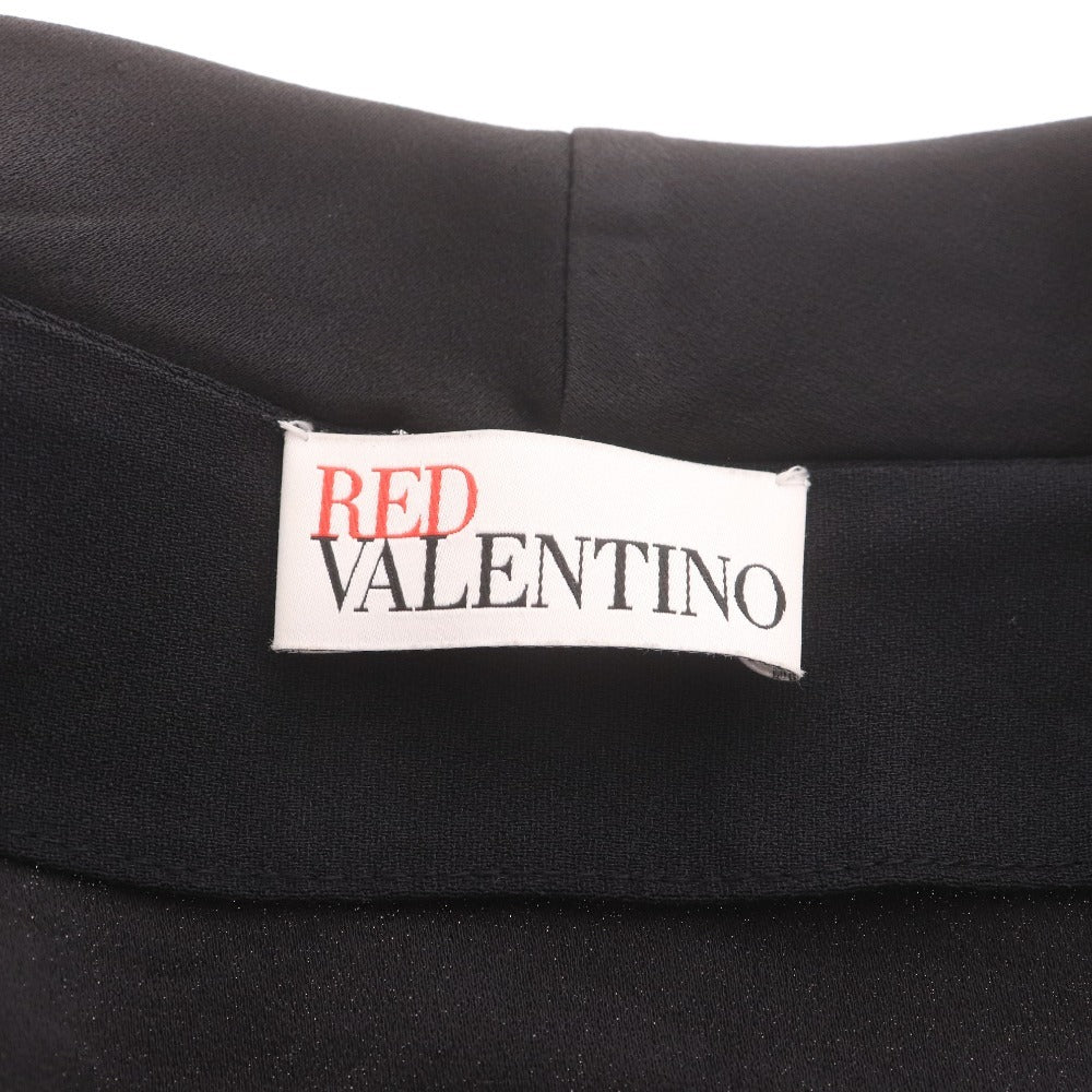 ■ RED VALENTINO レッドヴァレンティノ ボウタイジャケット 長袖 アウター 襟 レディース 40 ブラック