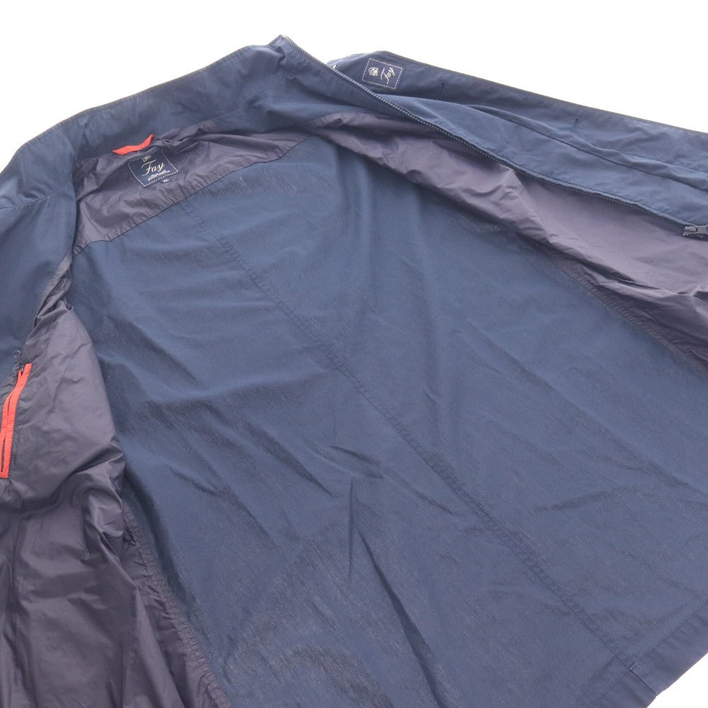 ■ Fay フェイ コート 長袖 アウター ジャケット イタリア製 襟 メンズ XL ネイビー