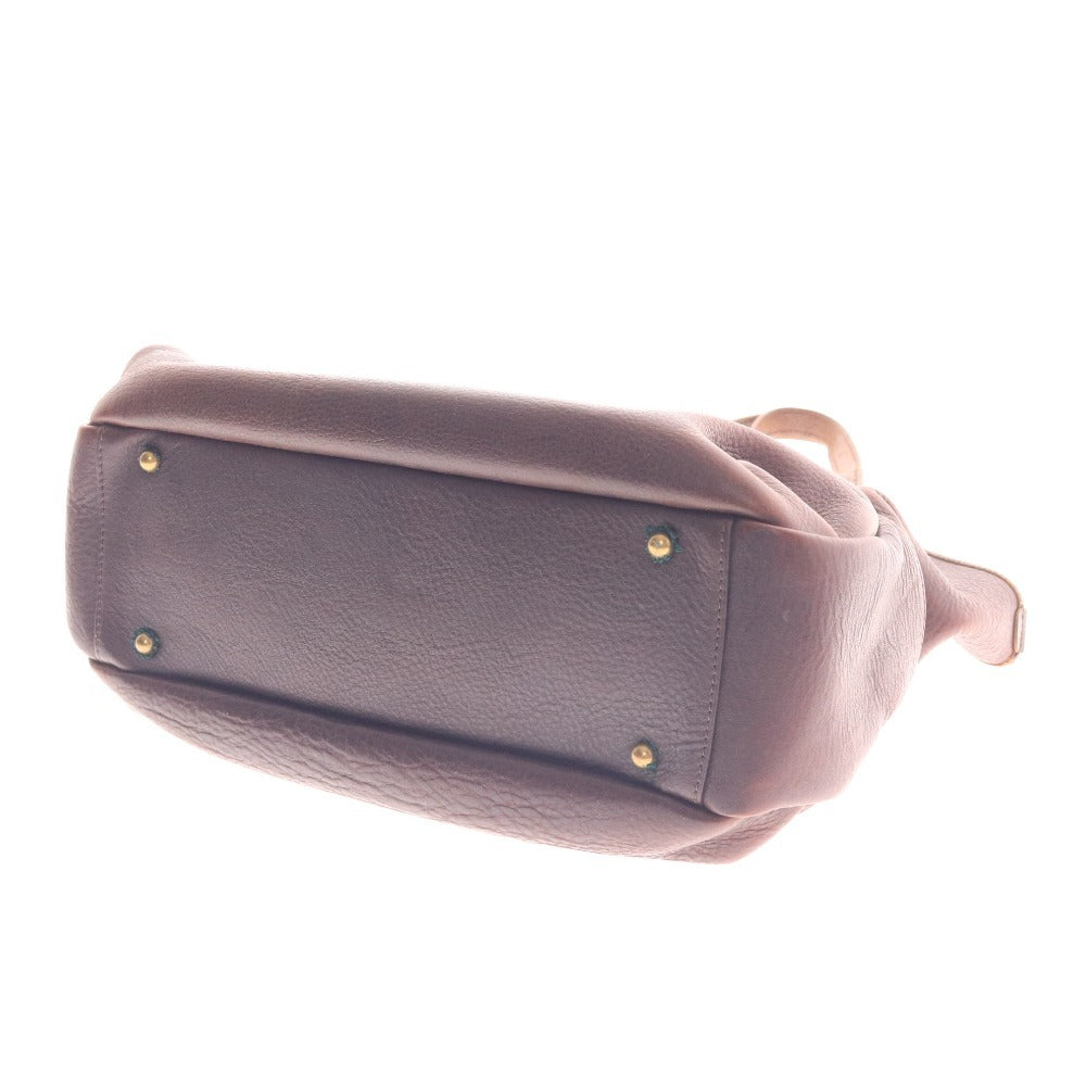 ■ アンサ トートバッグ ハンドバッグ 鞄 肩かけ レザー レディース ダークブラウン 袋付き