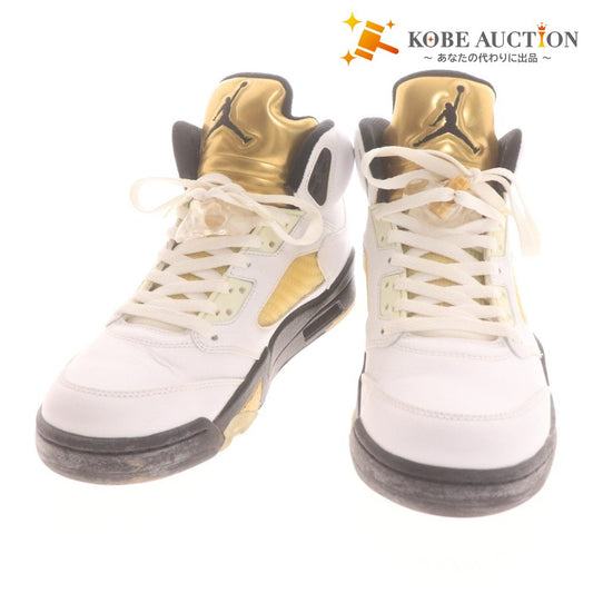 ■ ナイキ NIKE エアジョーダン AIR JORDAN 5 レトロ 136027 133 靴 スニーカー メンズ 26 ホワイト系 箱付き