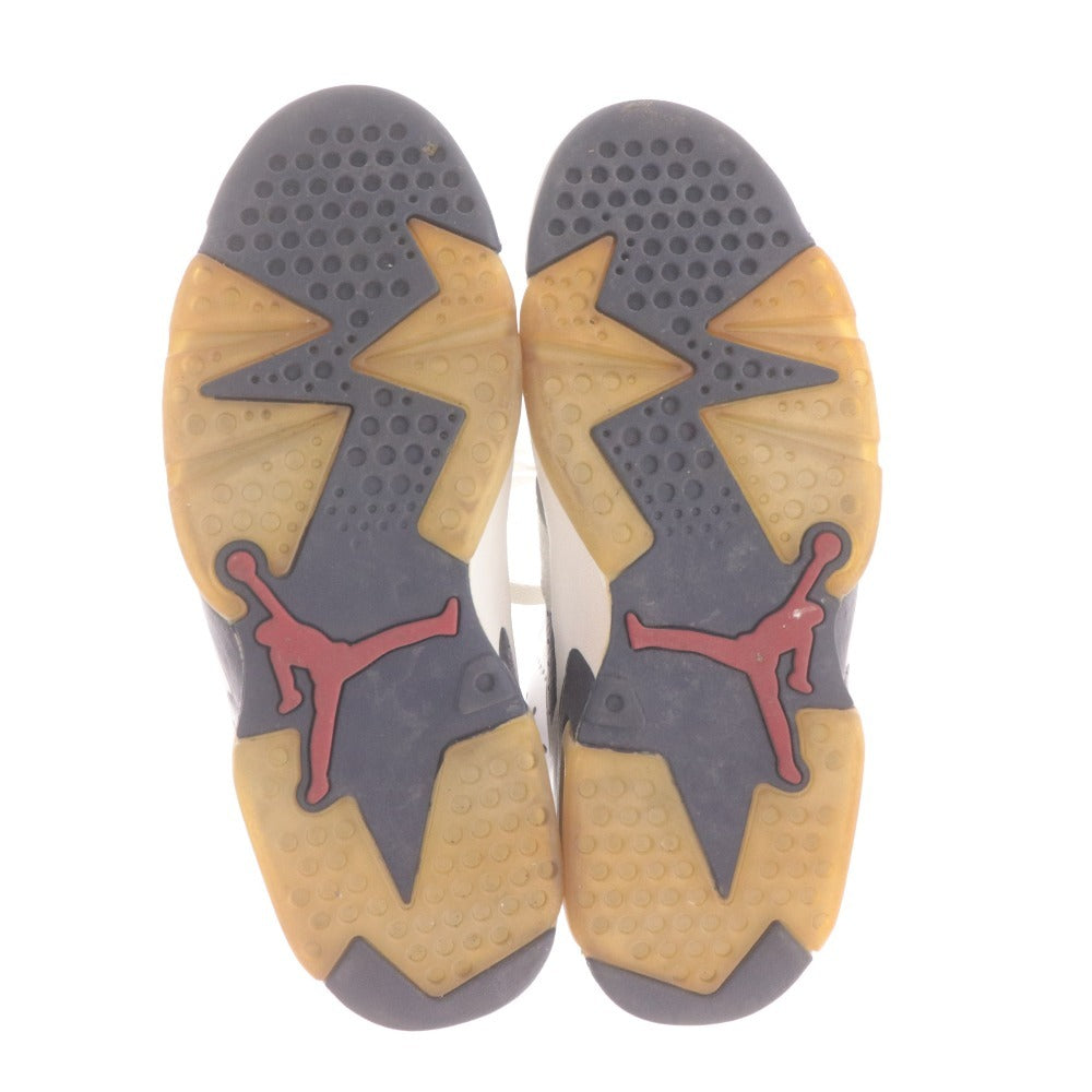 ■ ナイキ スニーカー シューズ 384664-130 靴 エアジョーダン 6 レトロ メンズ 26.5cm ネイビー ホワイト 箱付き