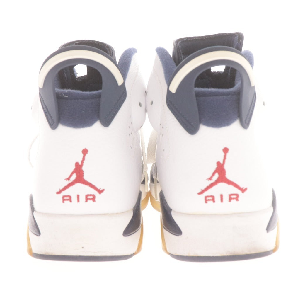 ■ ナイキ スニーカー シューズ 384664-130 靴 エアジョーダン 6 レトロ メンズ 26.5cm ネイビー ホワイト 箱付き