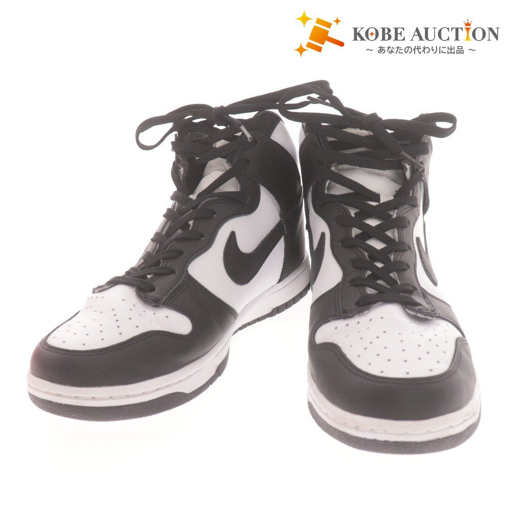 ■ ナイキ スニーカー シューズ 613867-0004 靴 ダンクハイ メンズ 27.5cm ブラック ホワイト 箱付き