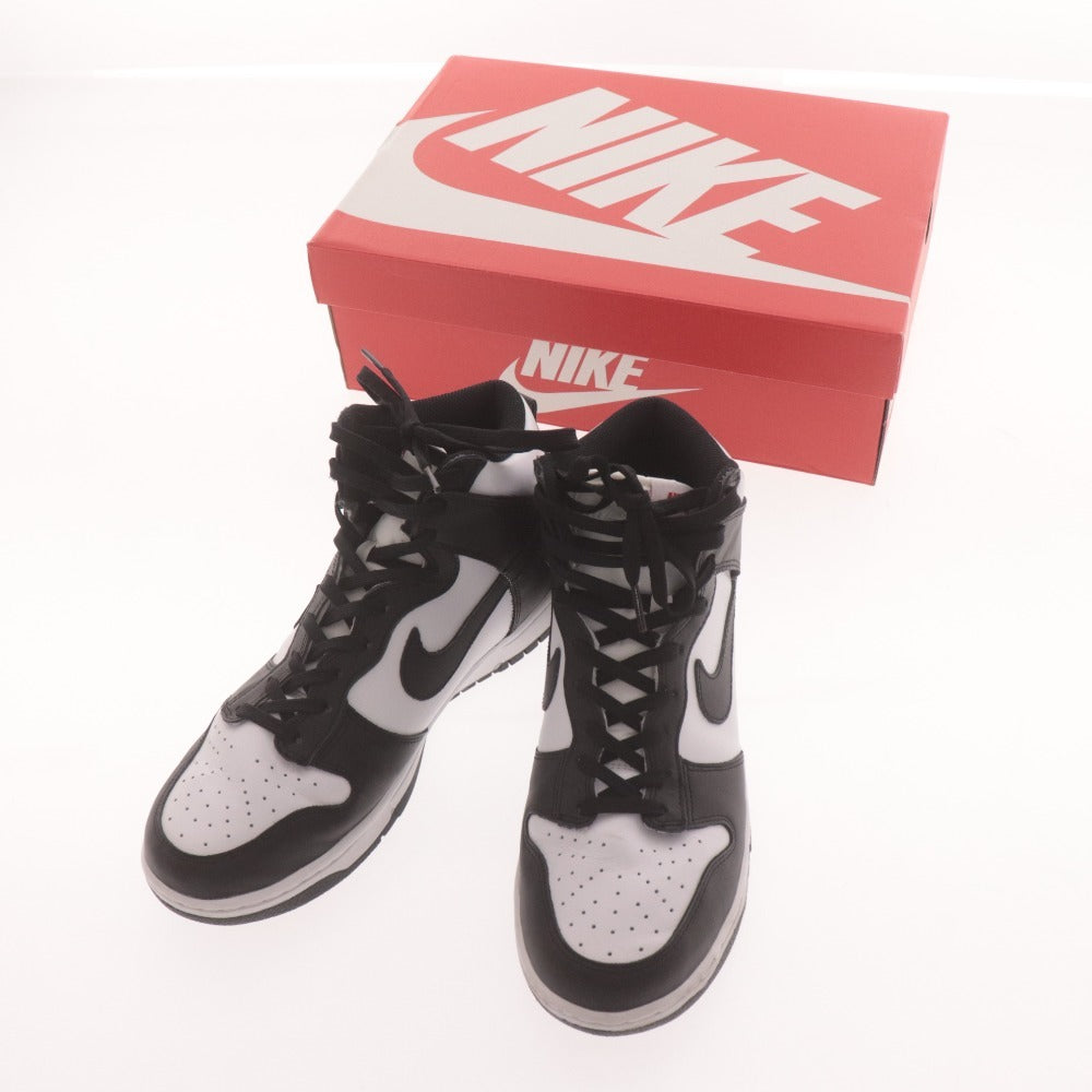 ■ ナイキ スニーカー シューズ 613867-0004 靴 ダンクハイ メンズ 27.5cm ブラック ホワイト 箱付き