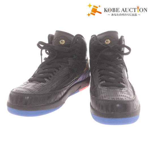 ■ ナイキ エア スニーカー シューズ BQ7618-007 靴 ジョーダン 2 レトロ BHM メンズ 26cm ブラック ネイビー 箱付き 未使用