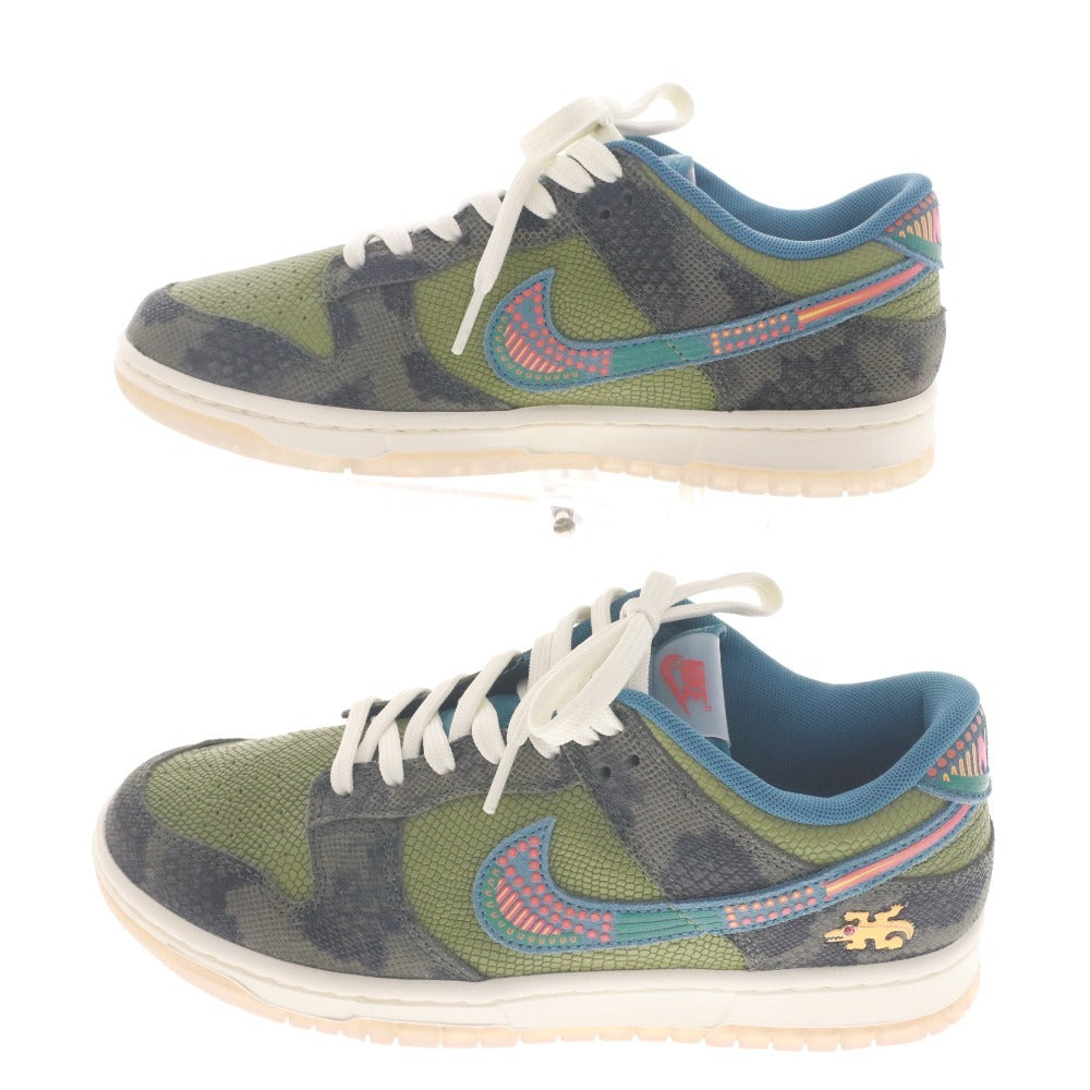 ■ NIKE ナイキ スニーカー シューズ 靴 DUNK LOW PRM D02160 335 メンズ 26.0cm カーキ系 箱付き 未使用