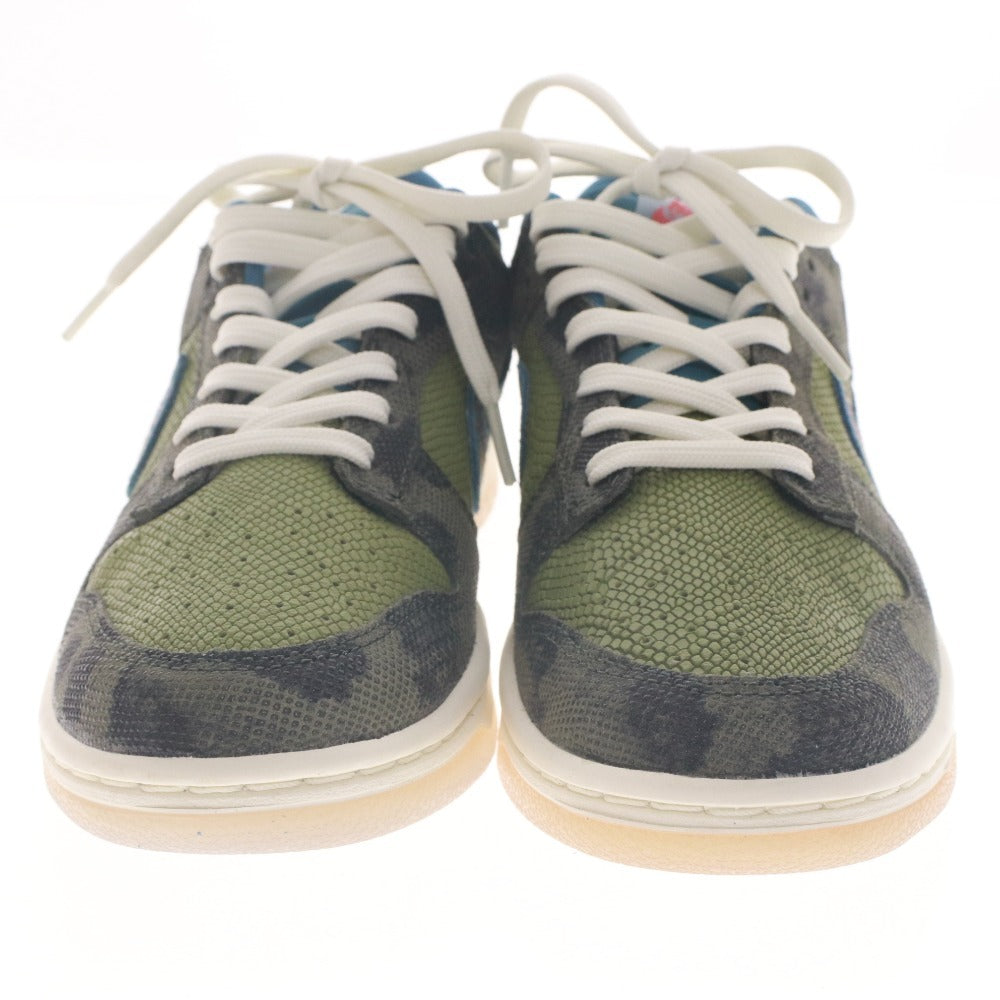 ■ NIKE ナイキ スニーカー シューズ 靴 DUNK LOW PRM D02160 335 メンズ 26.0cm カーキ系 箱付き 未使用