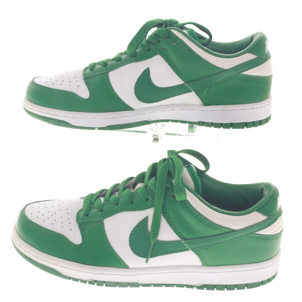 ■ NIKE ナイキ スニーカー シューズ 靴 ダンク ロー 304714 132 メンズ 27.0cm グリーン ホワイト 箱付き