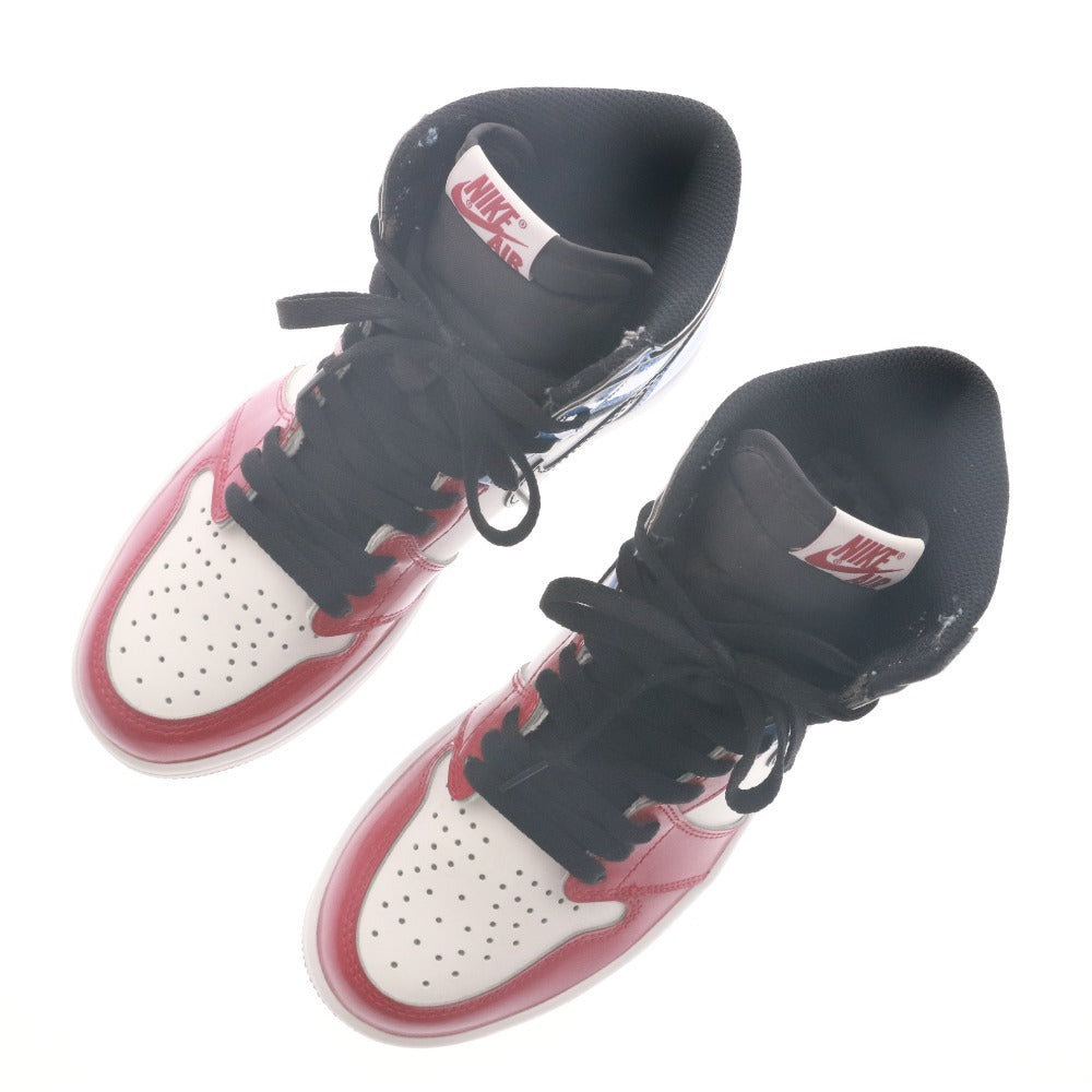 ■ NIKE ナイキ スニーカー シューズ 靴 AIR JORDAN 1 RETRO HIGH OG FEARLESS CK5666 100 メンズ 25.5cm レッド 箱付き